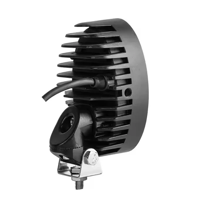 Oval 5 Inch 40w Side Mount Agricultural Led Work Light for Kubota tractor Light housing and bracket detail