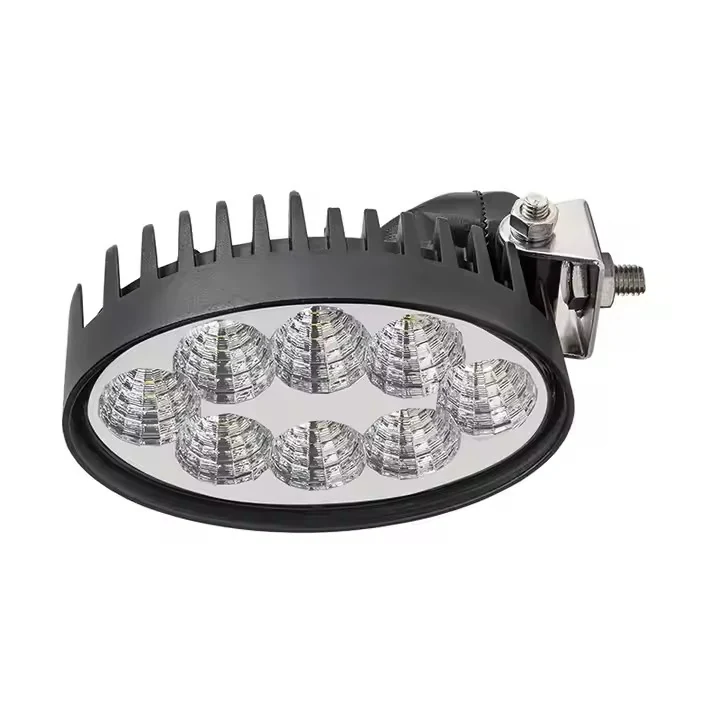 Oval 5 Inch 40w Side Mount Agricultural Led Work Light for Kubota tractor Light shown from the front