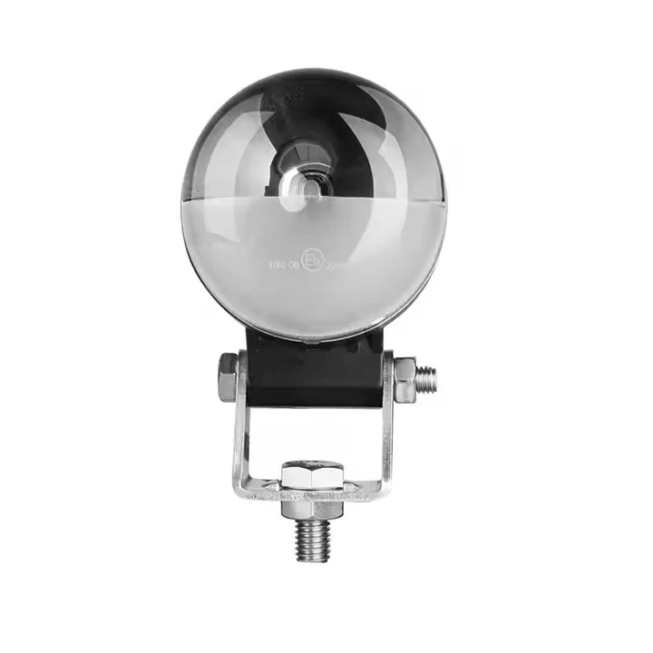 Round Forklift Safety Light 80V Arch Beam shown from the front