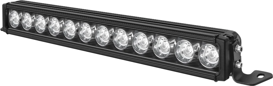 Single row 10W led light bar beam and lens view
