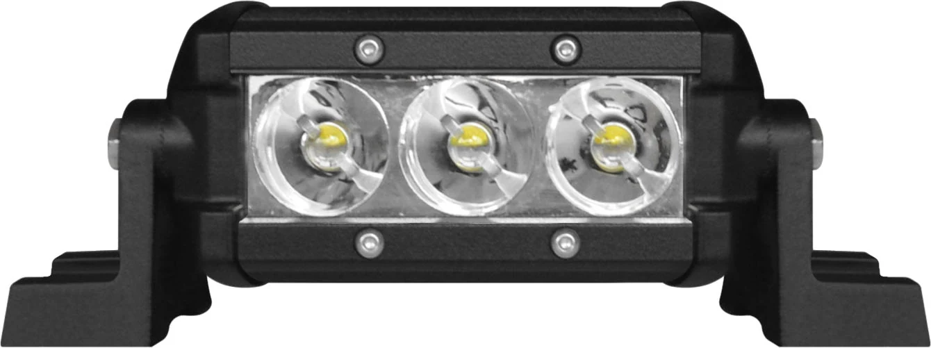 Single row led light bar housing and bracket detail