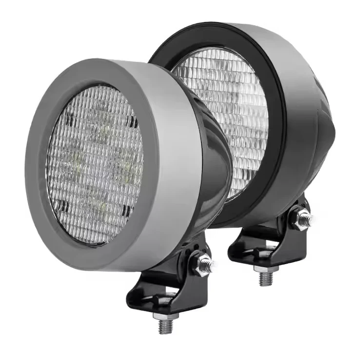 Swivel Mount New Round 60W LED Work Light Agricultural Light Tractor Light with high efficiency LED technology housing and bracket detail