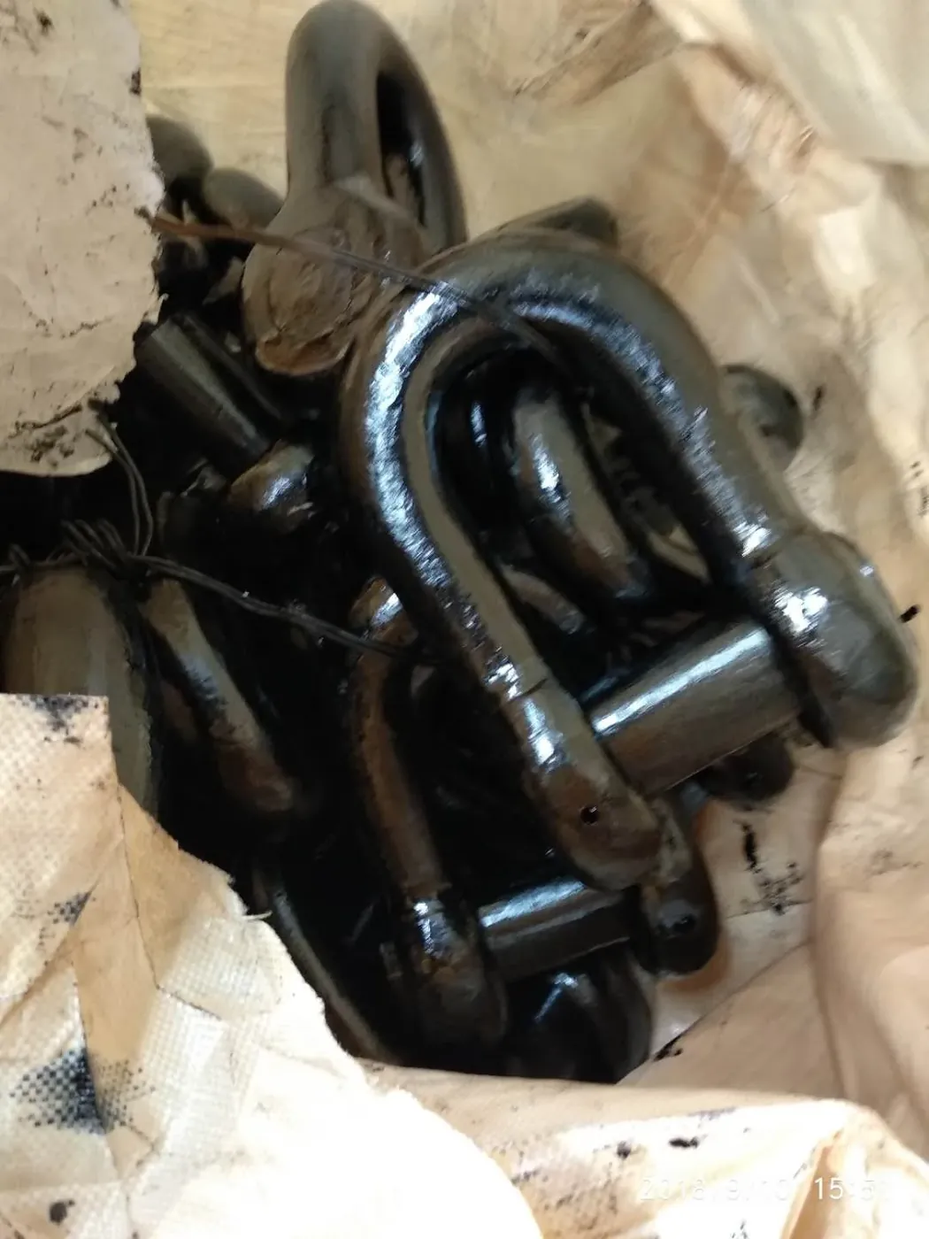Hot dip galvanized D type end anchor shackle