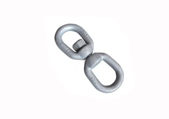 G402 forged carbon steel chain swivel with eye and jaw ends