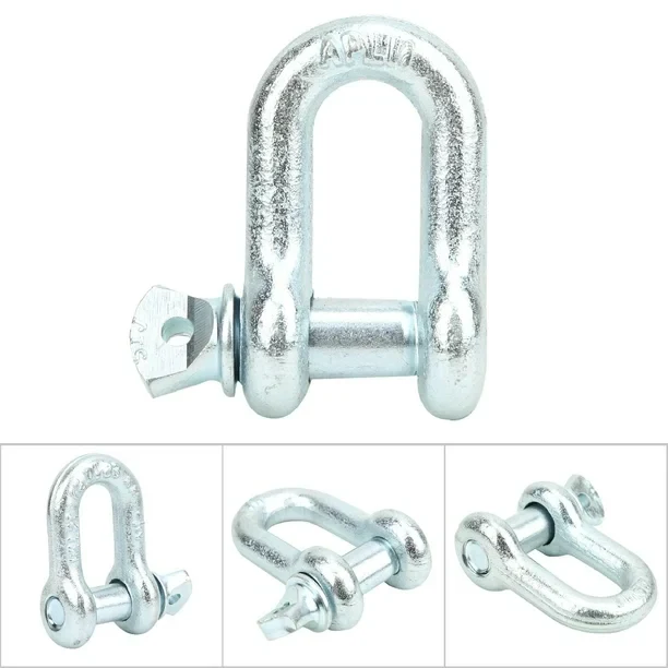 G210 screw pin D type chain shackle with alloy pin