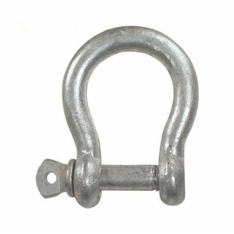 European type large bow shackle with screw pin