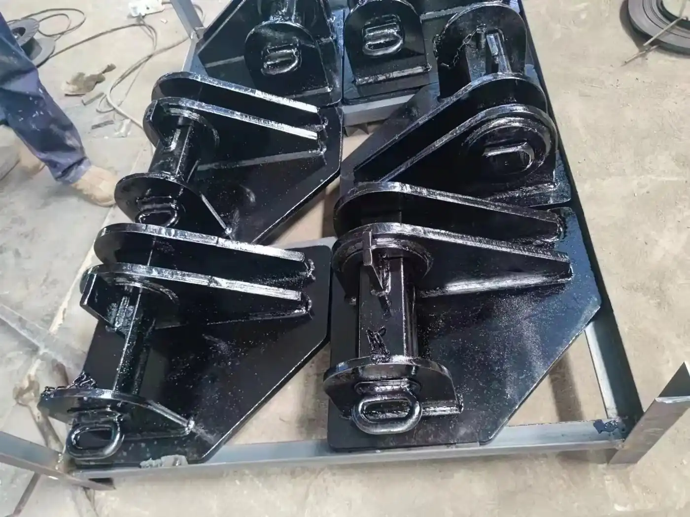Smit towing bracket machined base plate
