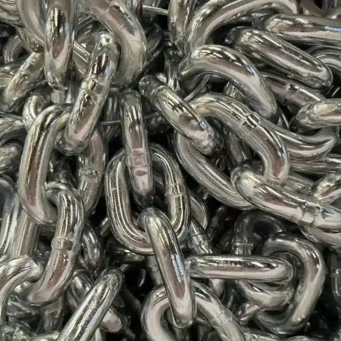 Galvanized mild steel short link welded chain