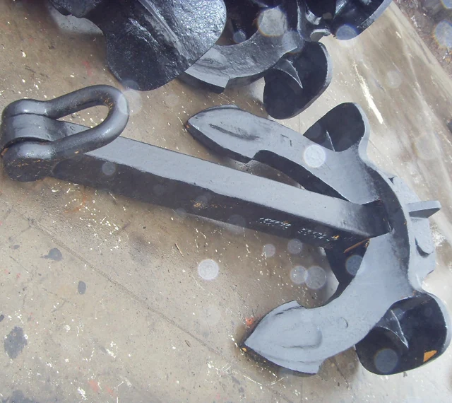 JIS stockless anchor crown and fluke detail
