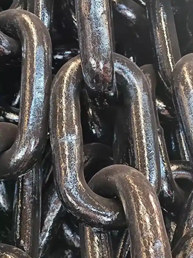 Studless open link anchor chain