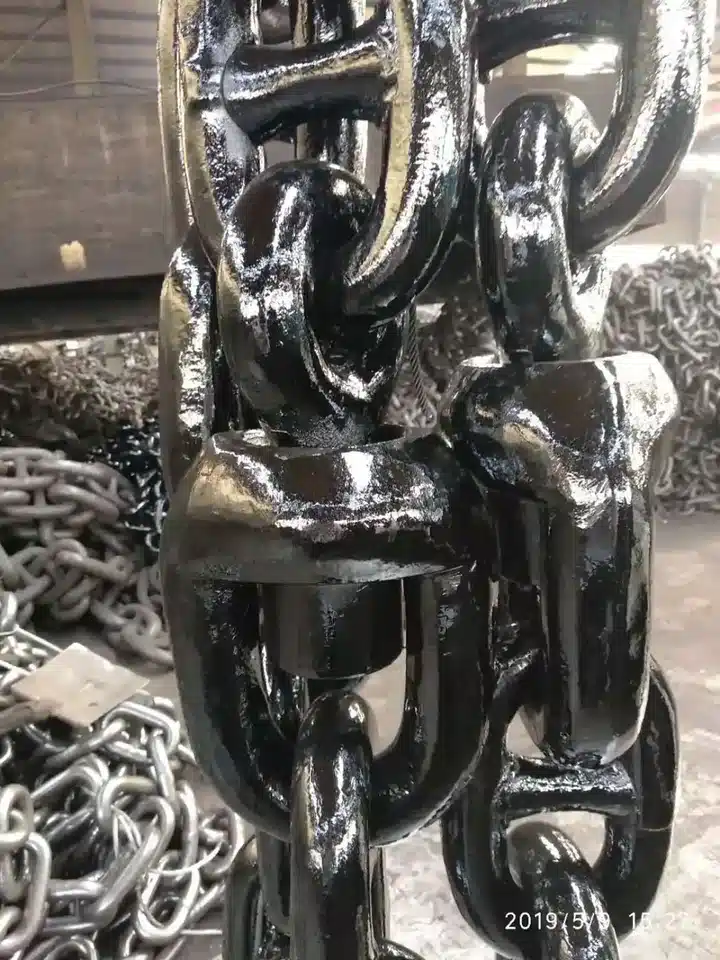 Swivel forerunner open end link and swivel detail