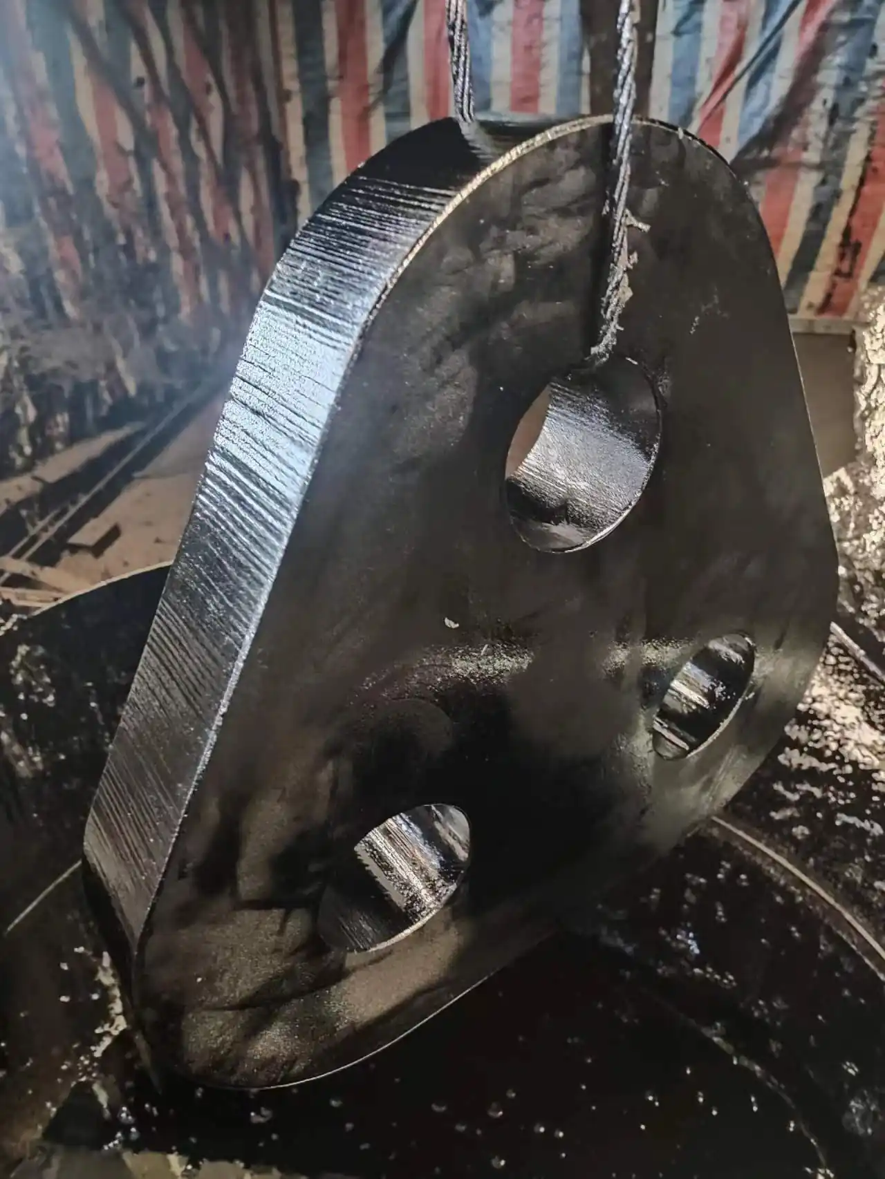 Triangle connecting plate dimension drawing