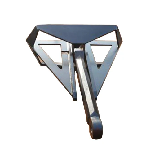Flipper delta anchor viewed from the fluke side