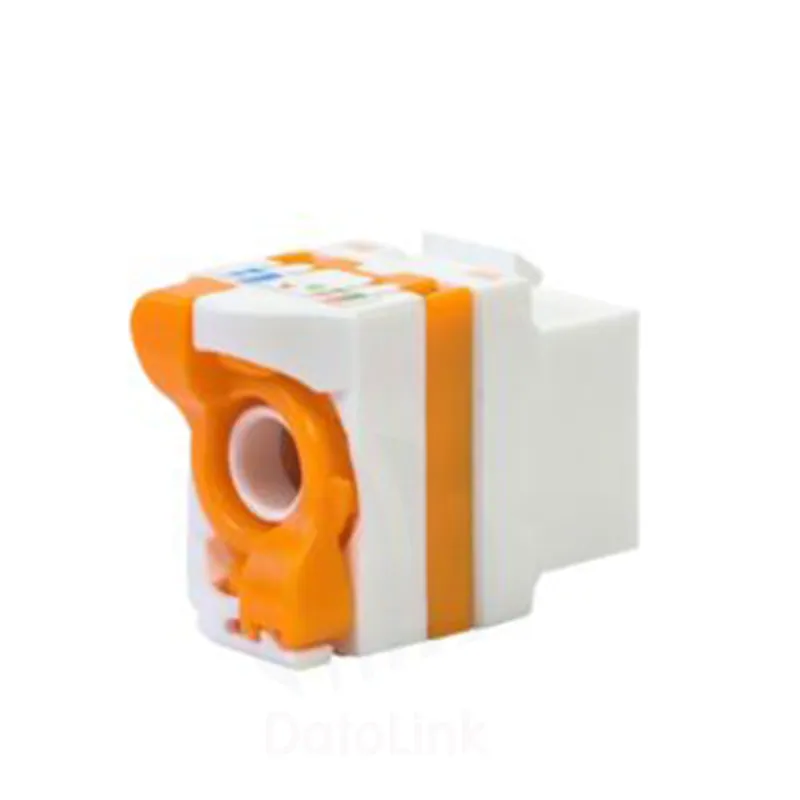 UTP,90 Degree Cat6A Keystone Jack