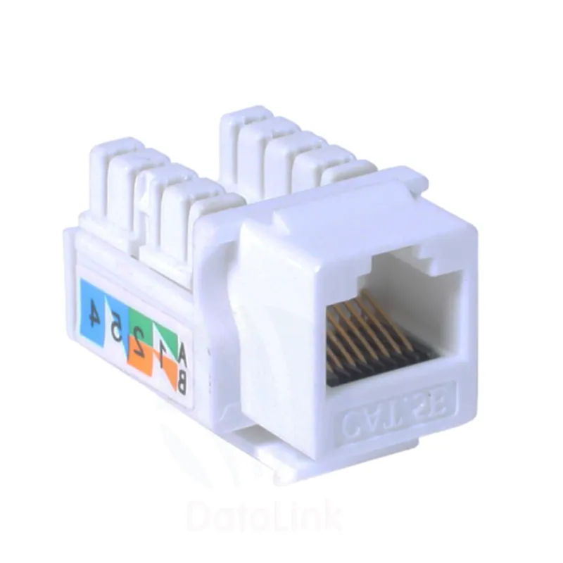 UTP,90 Degree Cat6 Keystone Jack