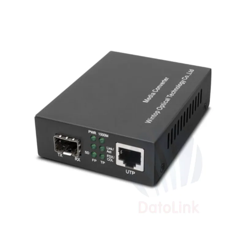 0.55/10/20/40/60/80/100km 10/100/1000M, Dual Fiber, SFP Fiber Media Converter