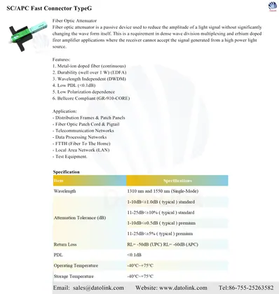 SC/APC Fast Connector TypeG image 5