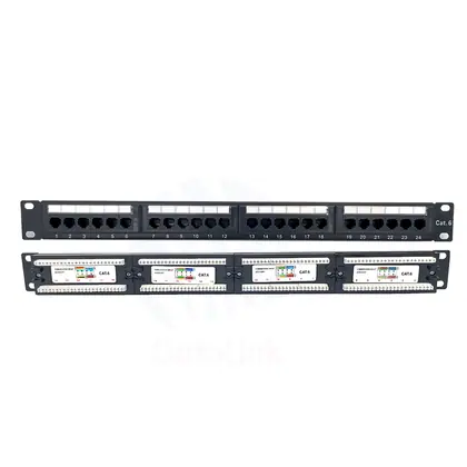 Patch Panel, Cat6, UTP, 24 Port