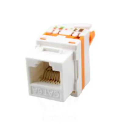 UTP,180 Degree Cat6A Keystone Jack