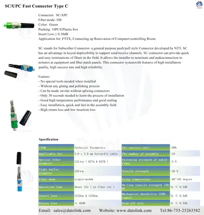 SC/APC Fast Connector Type C image 10