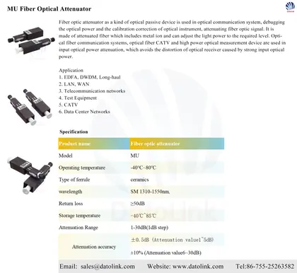 MU Fiber Optical Attenuator image 5