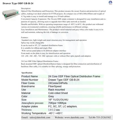 Drawer Type ODF GB-B-24 image 4