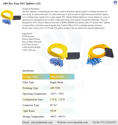 ABS Box Type PLC Splitter 1×32 image 4