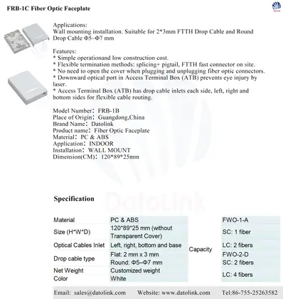 DTL-FRB-1C Fiber Optic Faceplate image 5