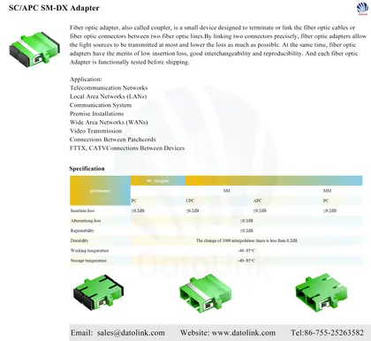 SC/APC SM-DX Adapter image 6