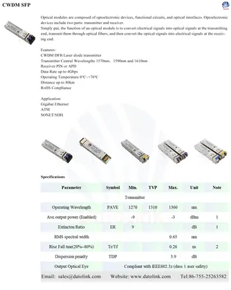 CWDM SFP image 2