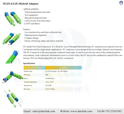 SC(F)-LC(F) Hybrid Adaptor image 7