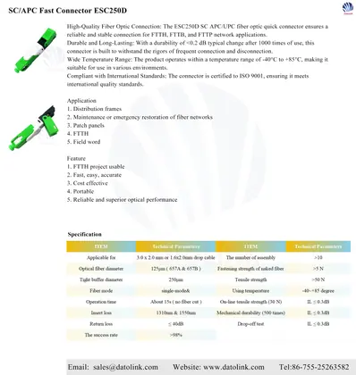 ESC250D APC Fast Connector image 4