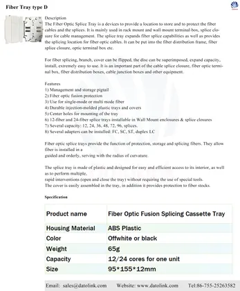 Fiber Tray type D image 2