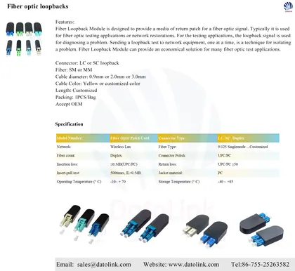 Fiber optic loopbacks image 7