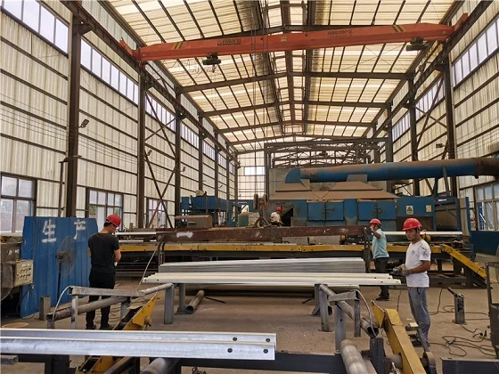 Material area, where incoming Tang Steel coil is received and checked to grade before it goes to the line