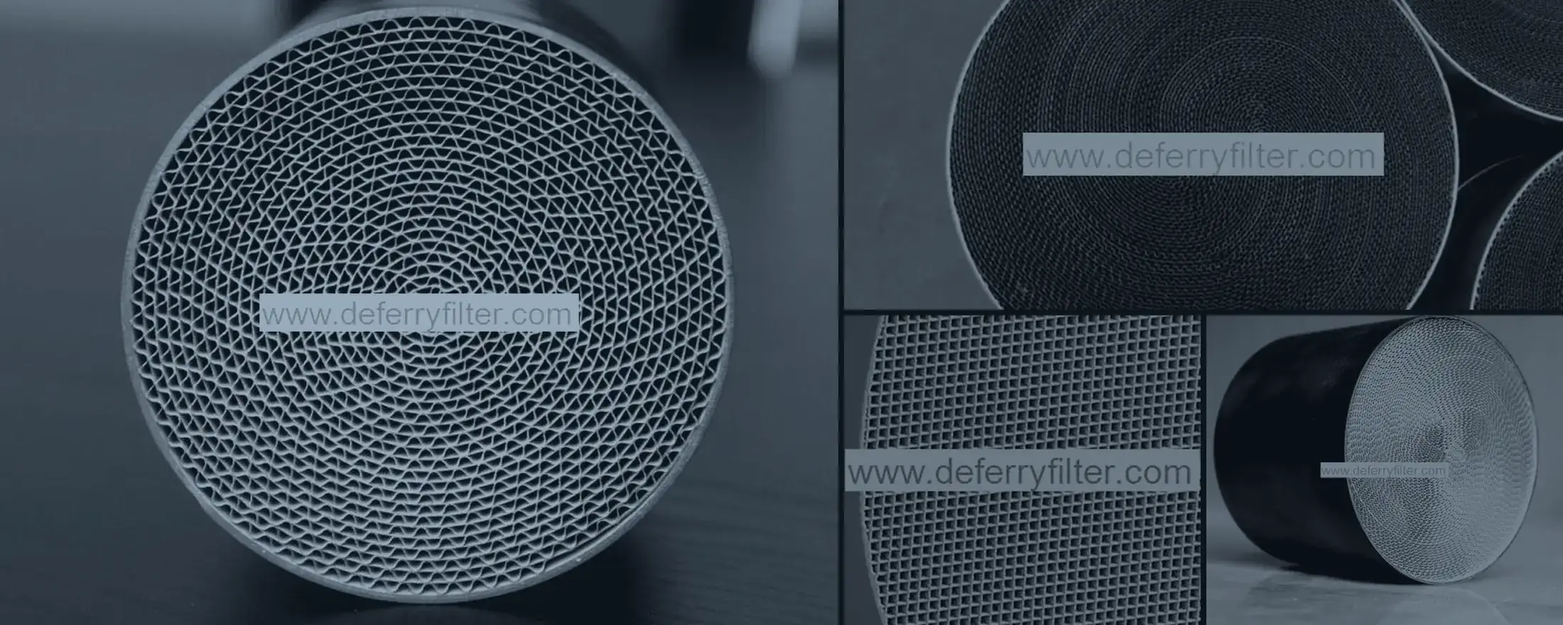Honeycomb substrates and catalytic converters made by Deferry
