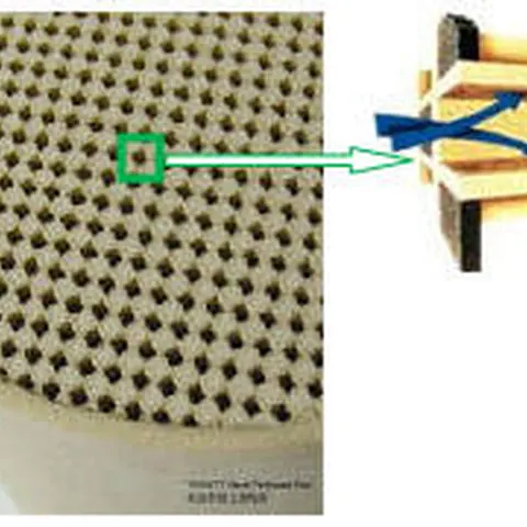 Cordierite DPF substrate view 5