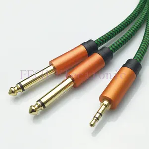 3.5mm Stereo Plug (Male) to dual 6.35mm(1/4") Mono Plug(Male)