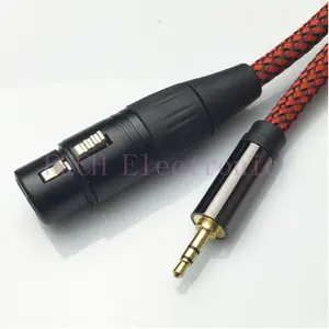 XLR 3P Female to 3.5mm TRS Stereo Male Microphone Cable