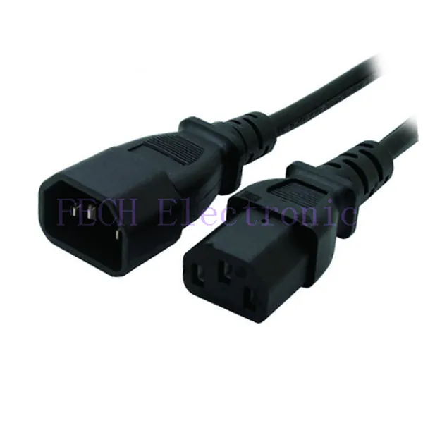 EXTENSION POWER CORD FOR C13 IEC Socket to C14 IEC Plug - FECH C13C14