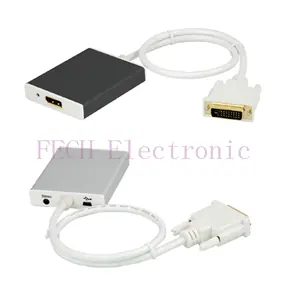 DVI+Stereo+USB to DisplayPort Converter
