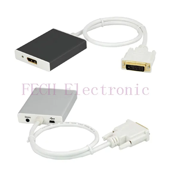 DVI+Stereo+USB to DisplayPort Converter - FECH FDMD22