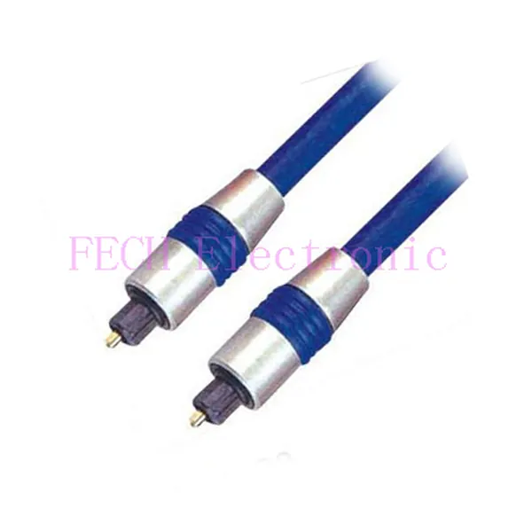 Deluxe Toslink/Deluxe Toslink Optical Fiber Cable OD6.0MM Metal Body - FECH FFT602