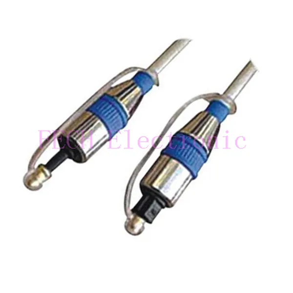 Toslink 3.5mm Mini Plug Optical Fiber Cable OD6.0MM Metal Body - FECH FFT611