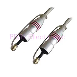 Toslink 3.5mm Mini Plug Optical Fiber Cable OD6.0MM Metal Body