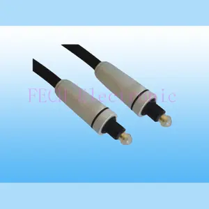 Deluxe Toslink/Deluxe Toslink Optical Fiber Cable OD6.5MM Metal Body