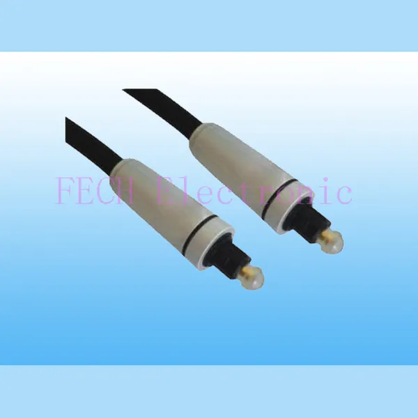 Deluxe Toslink/Deluxe Toslink Optical Fiber Cable OD6.5MM Metal Body - FECH FFT651