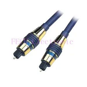 Deluxe Toslink/Deluxe Toslink Optical Fiber Cable OD8.0MM Metal Body