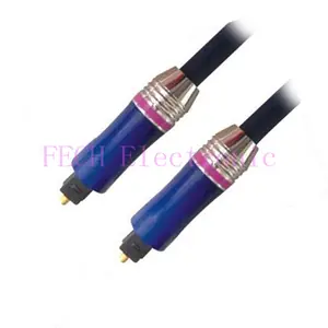 Deluxe Toslink/Deluxe Toslink Optical Fiber Cable OD8.0MM Metal Body