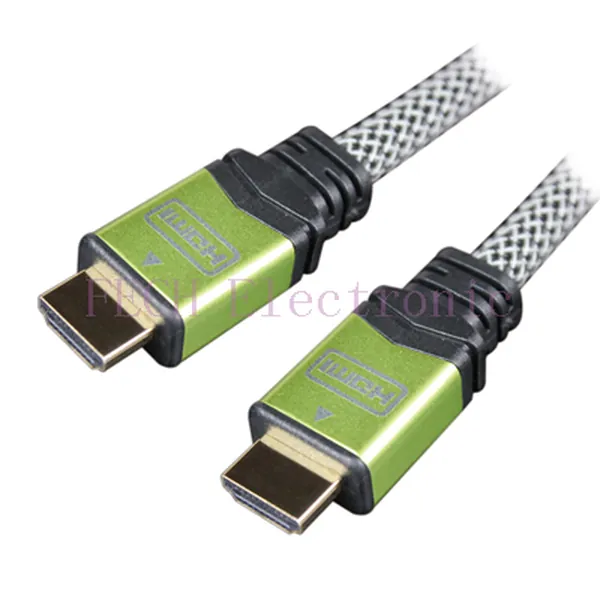 HDMI A-M TO A-M High Speed HDMI Cable with Ethernet(Ver.1.4) green Metal Housing (different colors are available) - FECH FHA489